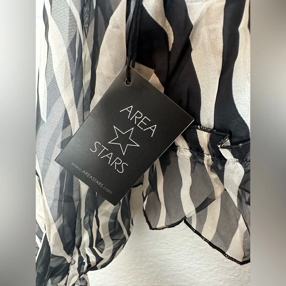 NWT Area Stars Bari Animal Print Crop Top in Animal Print - Picture 5 of 6